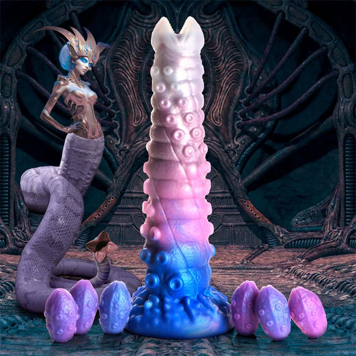Tenta Queen Ovipositor Dildo with 6 Eggs