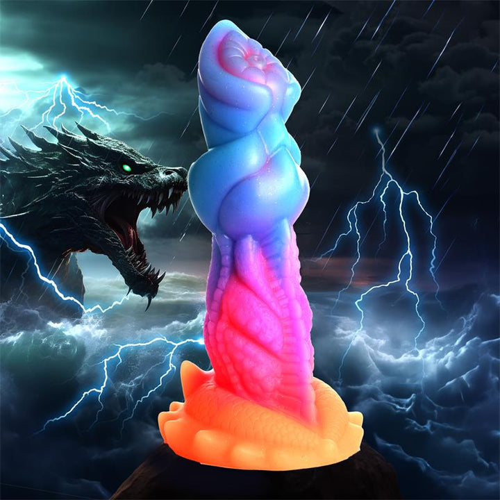 Aqua Cock Glow in the Dark Silicone Dildo