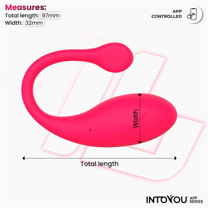 Bulby Vibrating Egg with App Dark Pink