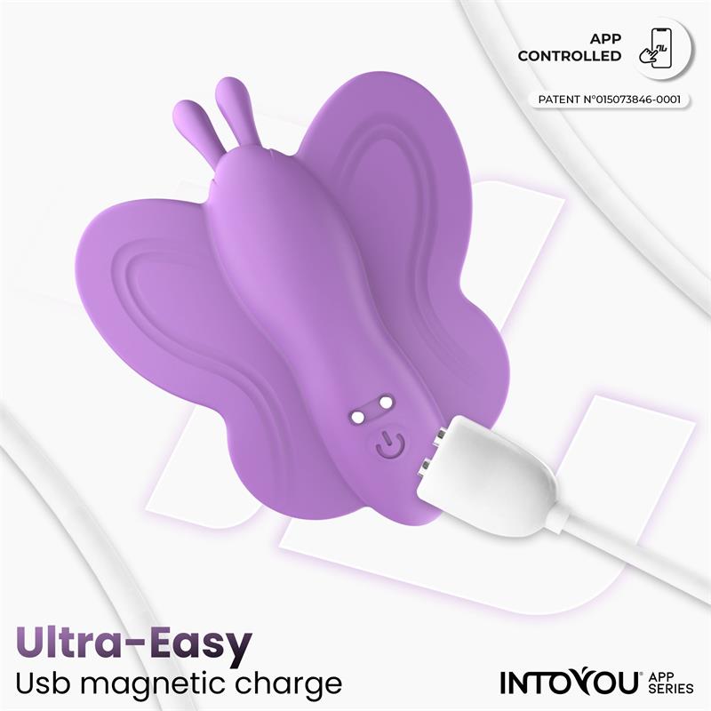 Wingy Butterfly Vibrator with App Lavender