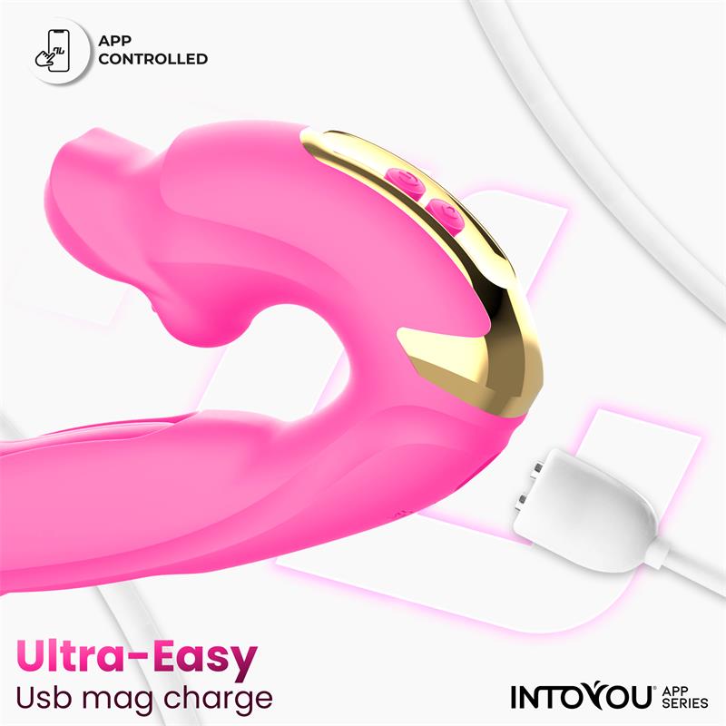 Bimby Biting and Double Tongue Tapping Vibrator with App