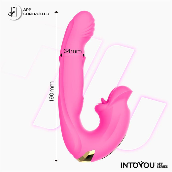 Bimby Biting and Double Tongue Tapping Vibrator with App