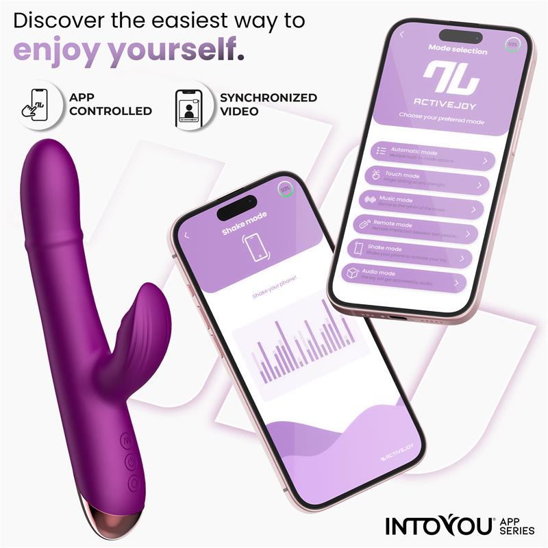 Sendel Vibe with Up and Down Internal Beads Ring and Pulsation with App