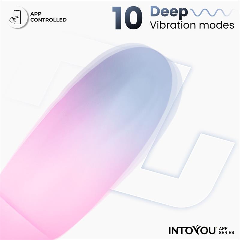 Vibrating Egg Double Layer Silicone with APP Blue Pink
