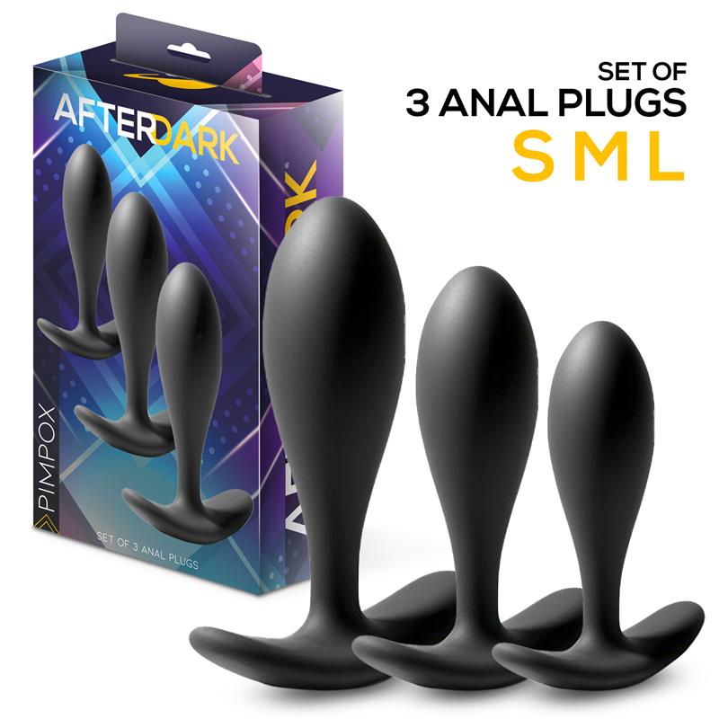 Pimpox Set of 3 Anal Plugs