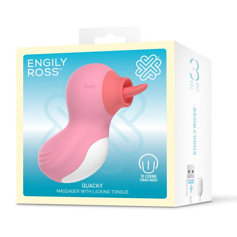 Quacky Massager with Licking Tongue