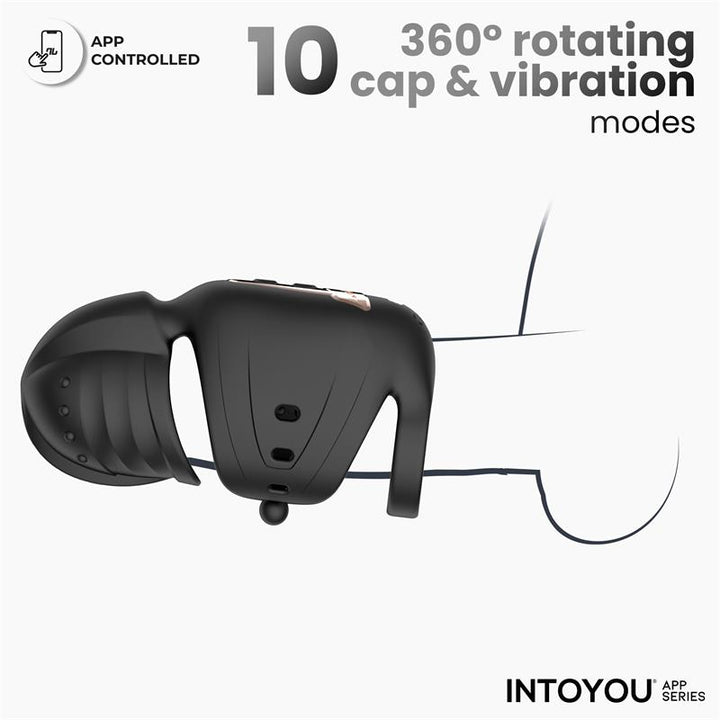 Zonte Rotating Cap Vibrating Masturbator with App