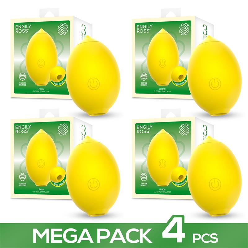 Pack of 4 Lemon Clitoral Stimulator with Suction