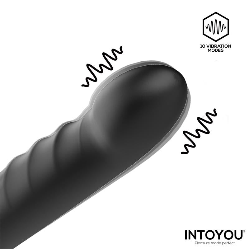 Magnor Dildo with Double Ring and Balls Stimulator