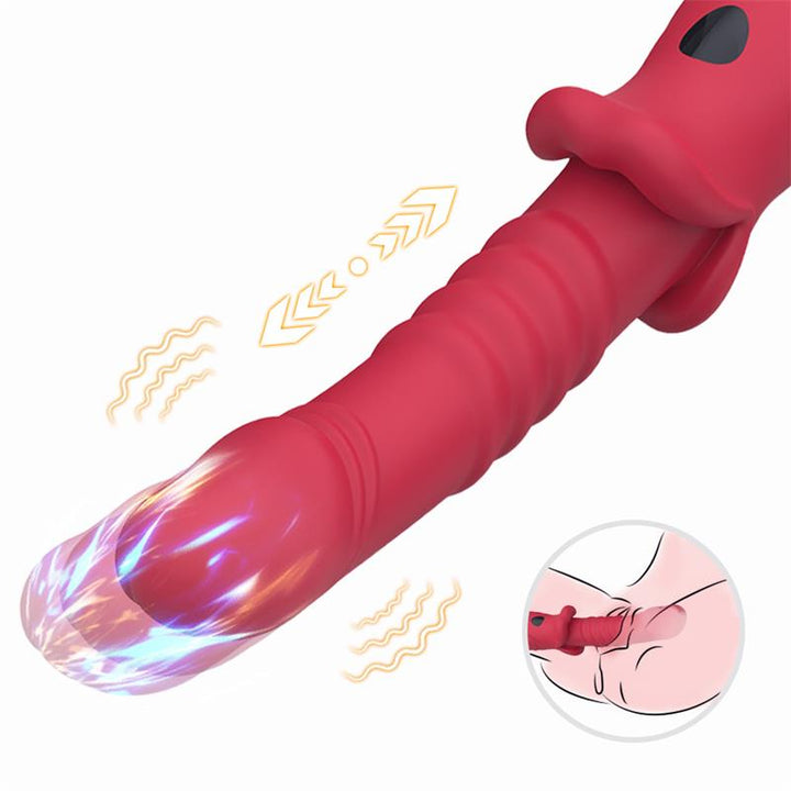 Vibrator with Thrusting G spot and Digital Screen