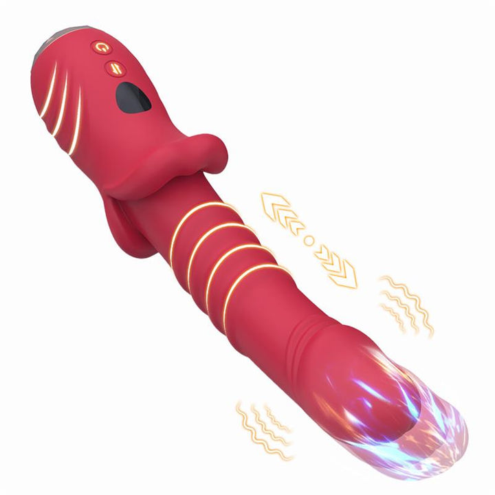 Vibrator with Thrusting G spot and Digital Screen