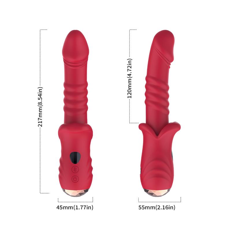 Vibrator with Thrusting G spot and Digital Screen