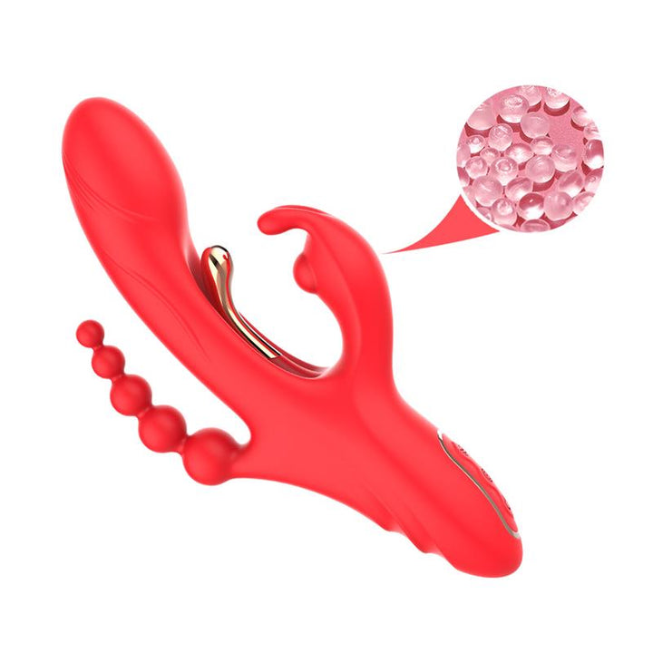 Tickler Rabbit Vibrator with Anal Beads