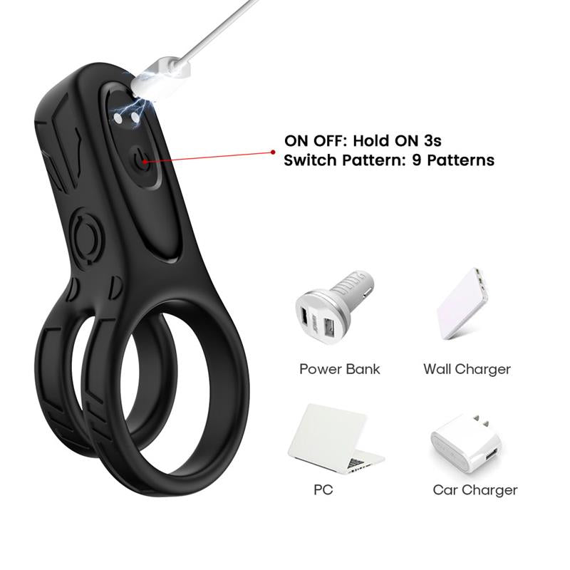 Mecha style Vibrating Penis Ring