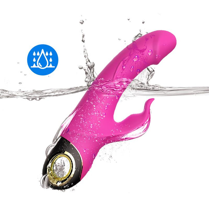 360º Rotation Rabbit vibrator Pink
