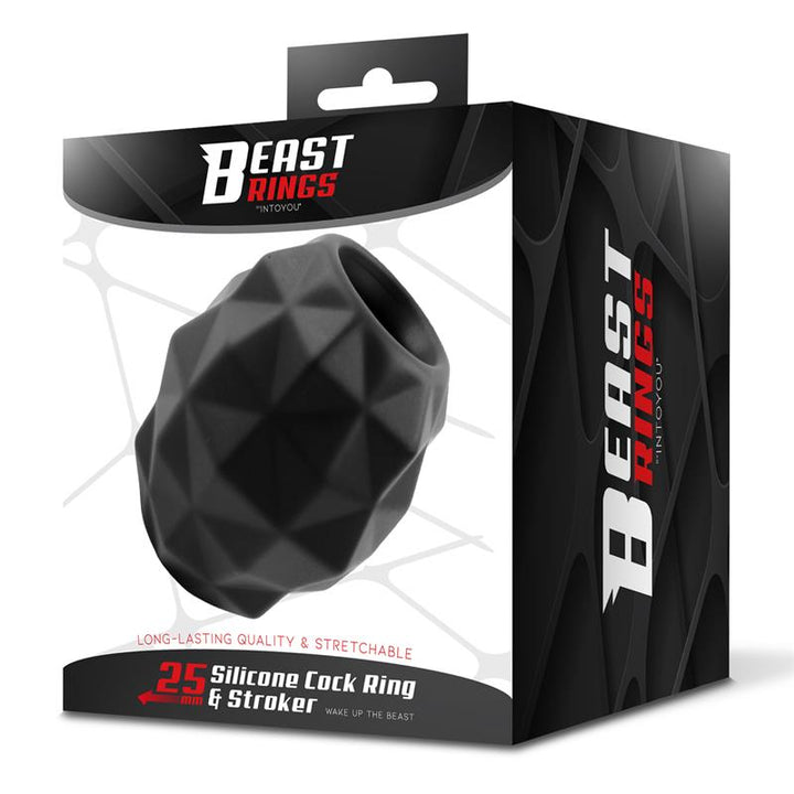 Penis Ring and Stroker Liquid Silicone 25 mm