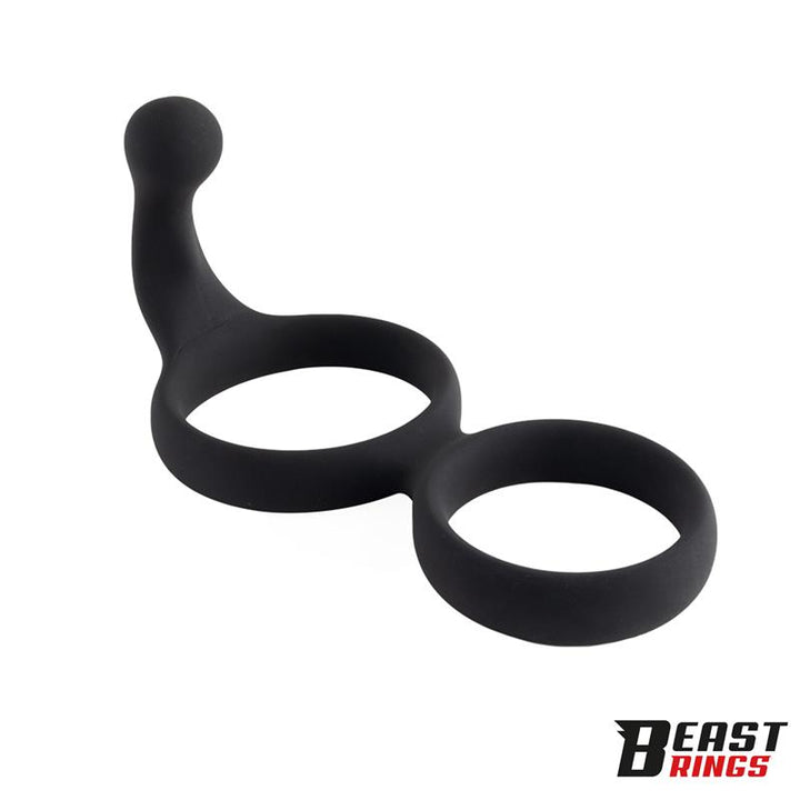 Double Penis Ring Solid Silicone 50 40 mm