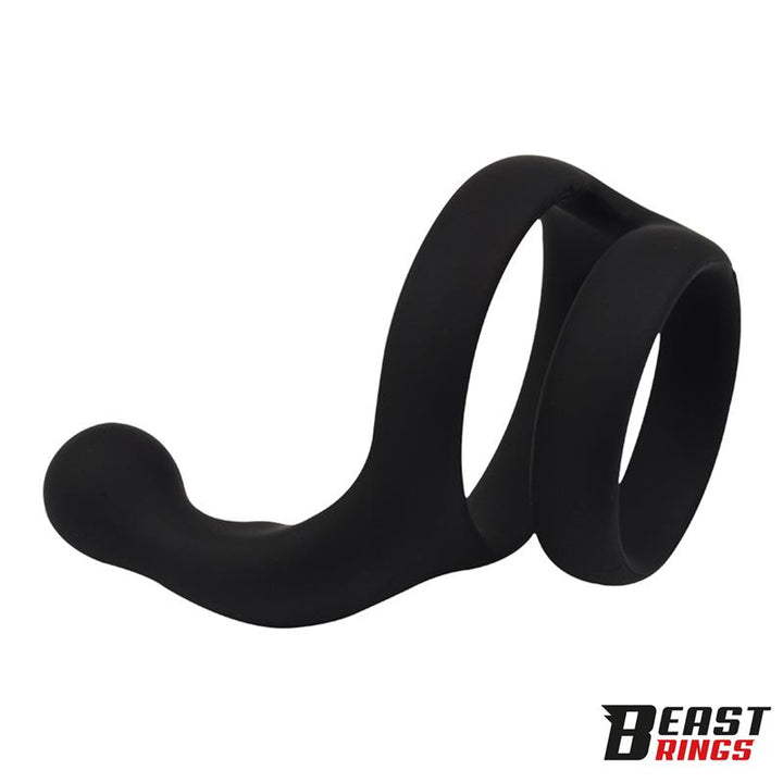 Double Penis Ring Solid Silicone 50 40 mm