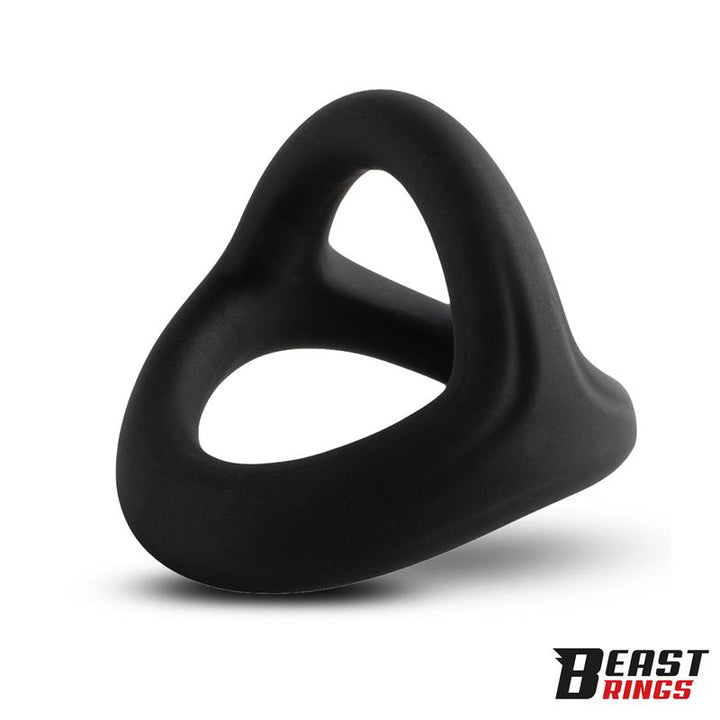 Triple Cock Ring Solid Silicone 40 35 32 mm Size S