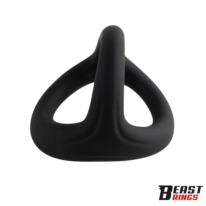 Triple Cock Ring Solid Silicone 40 35 32 mm Size S