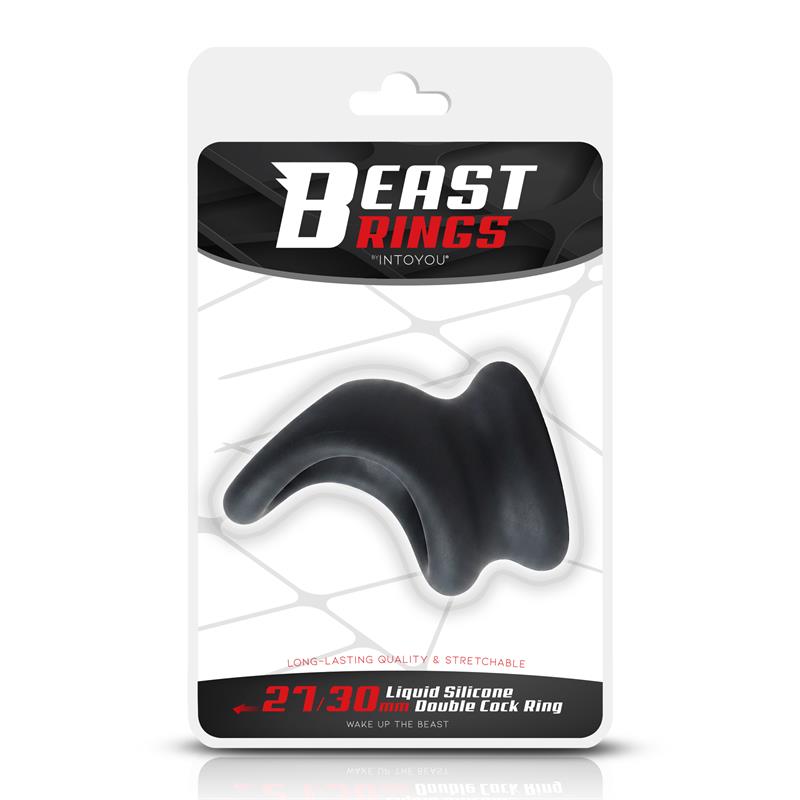Double Penis Ring Liquid Silicone 27 30 mm