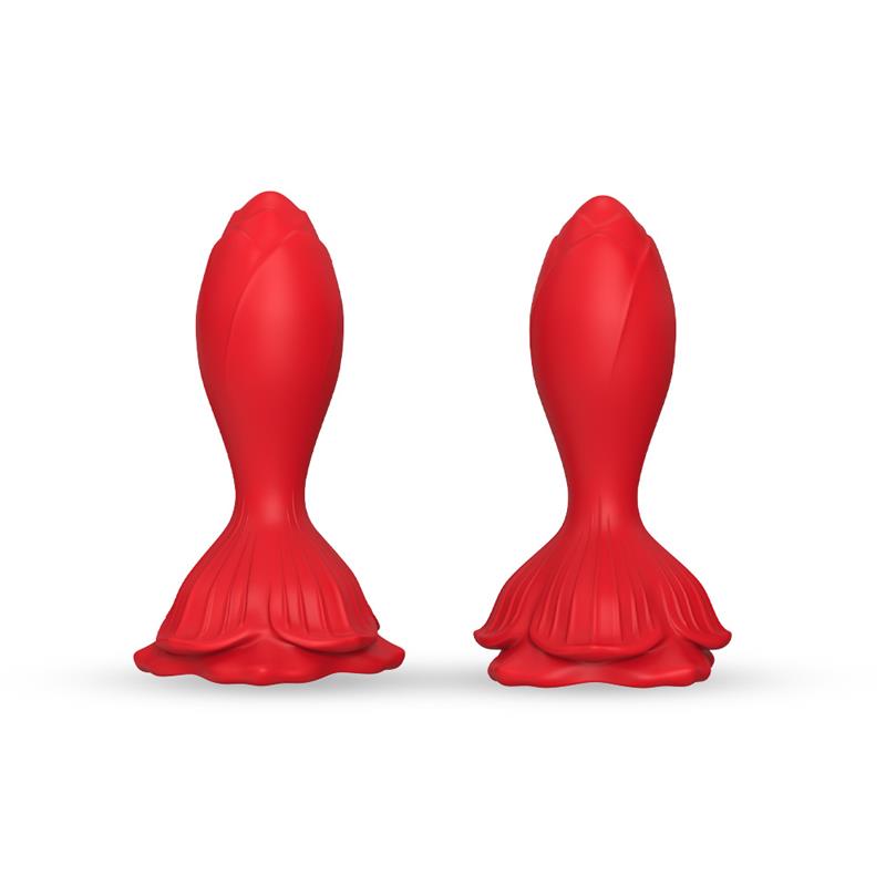 Vibrating anal plug with Rose Base