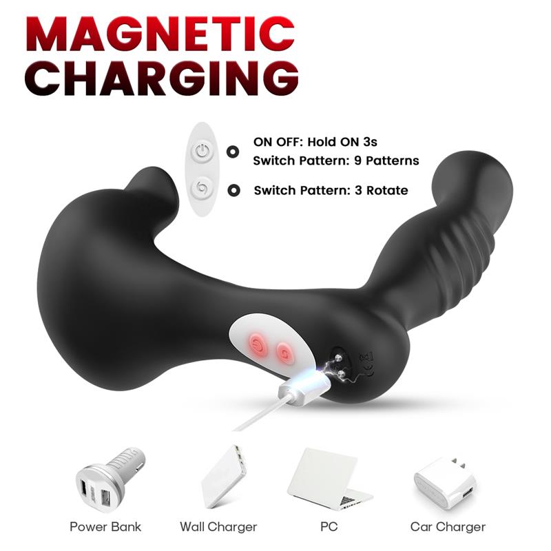 Prostate Massager 360 Rotation Testicles Stimulator