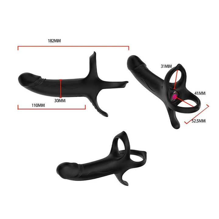 Double penetration Dildo with Vibration