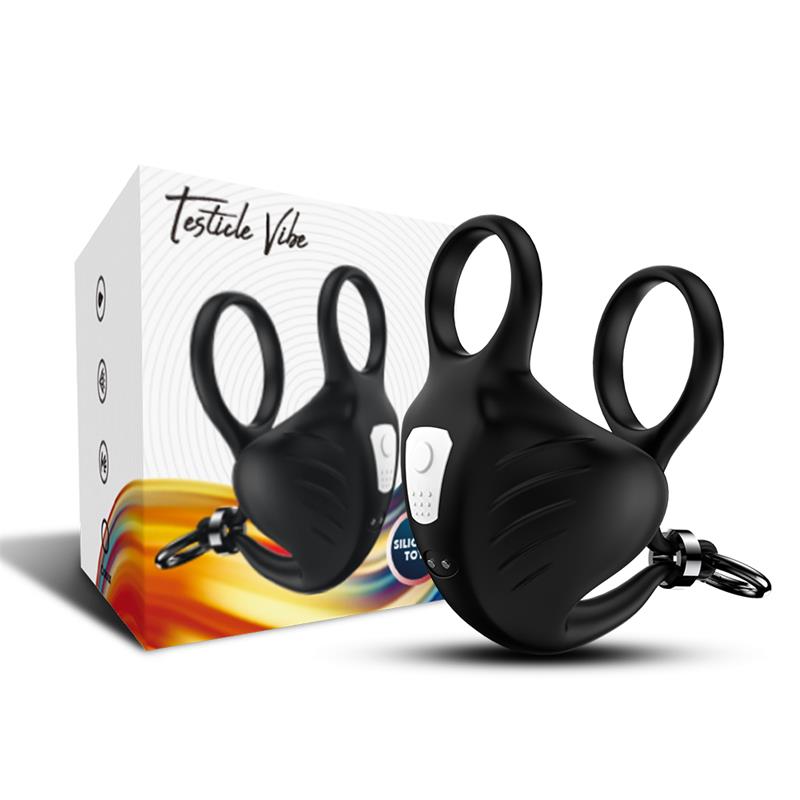 Vibrating Penis and Testicles Ring Adjustable
