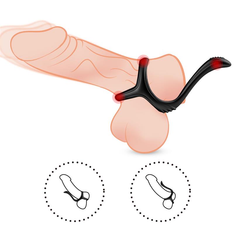Penis Ring with Perianal Stimulator
