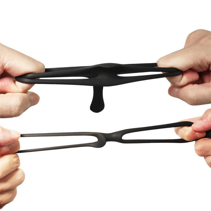Penis ring with perianal stimulation