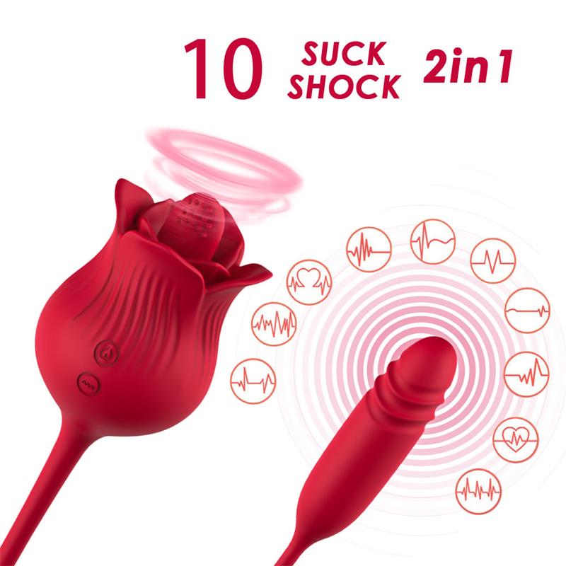 Vibrating Rose with Thrusting and Licking USB