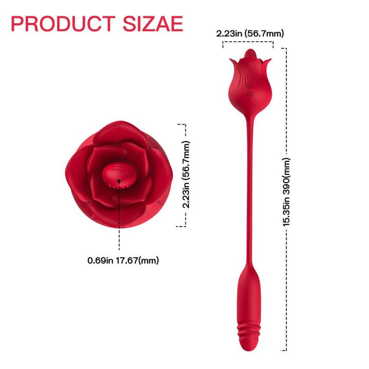 Vibrating Rose with Thrusting and Licking USB