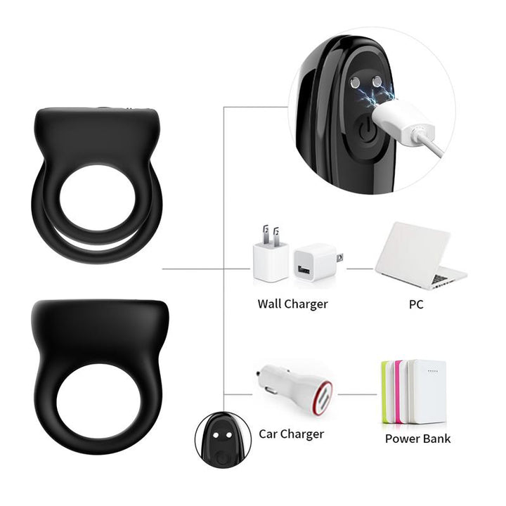 Vibrating cock ring set of 2