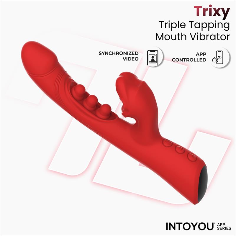 Trixy Vibrator with Tapping Biting and App