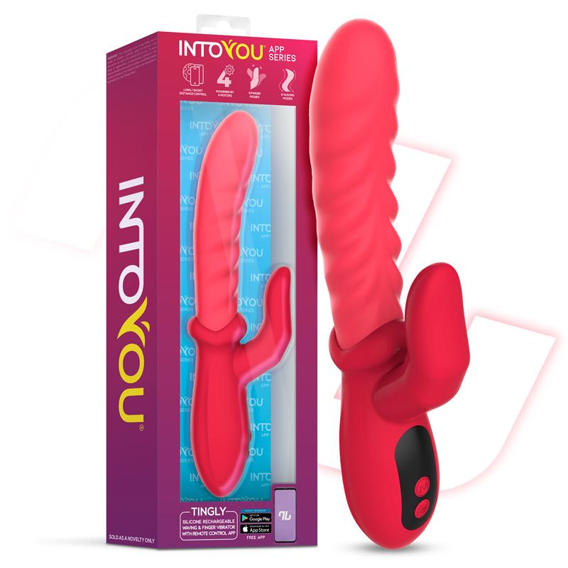 Tingly Vibrator with Finger Waving and App