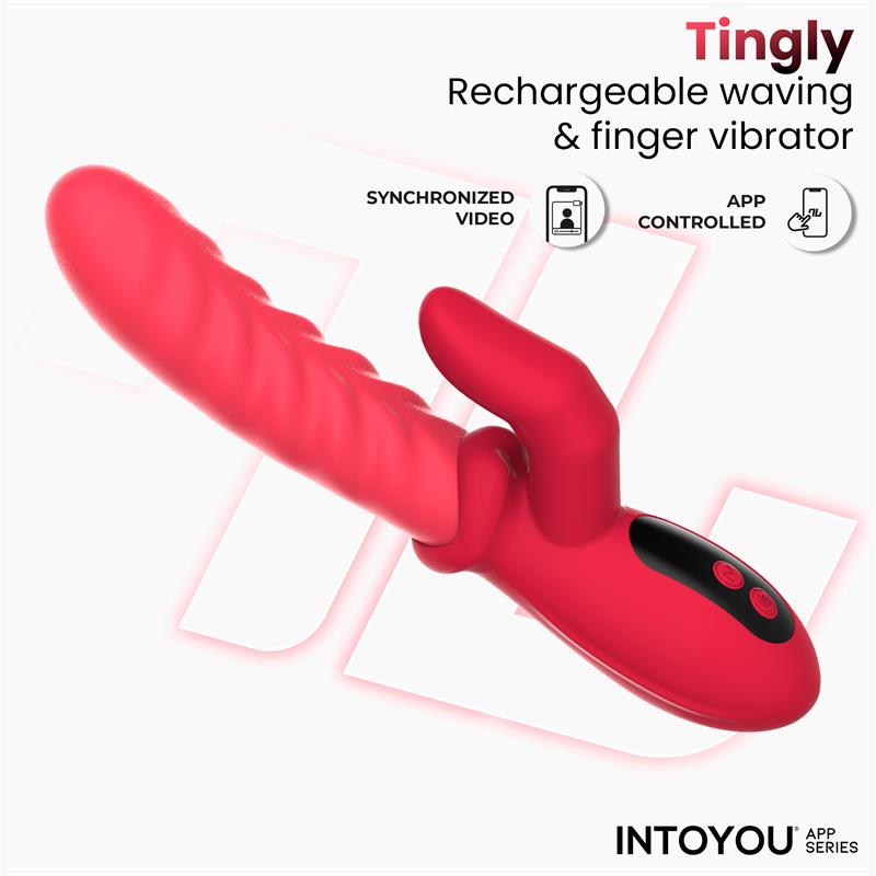 Tingly Vibrator with Finger Waving and App