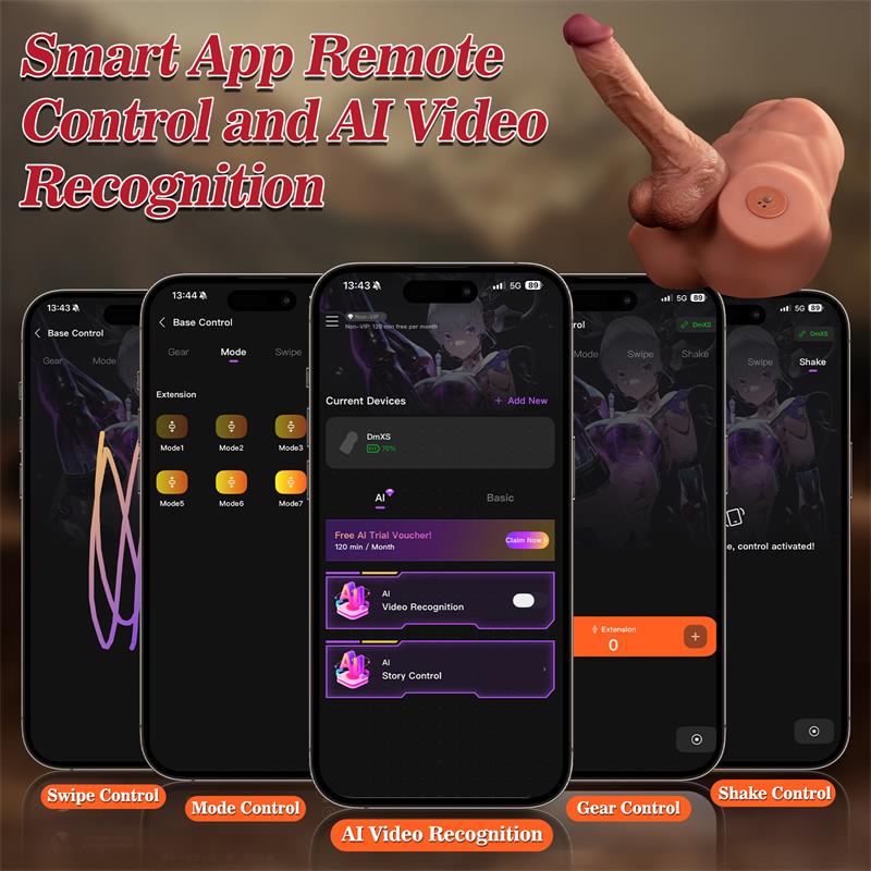 Jonah Semi Torso with Detachable Dildo Thrusting and APP 348 kg