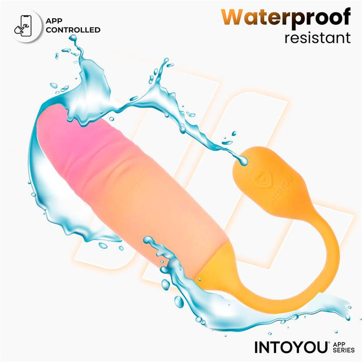 NexEgg Motion Vibrating Egg with Thrusting App Orange Pink