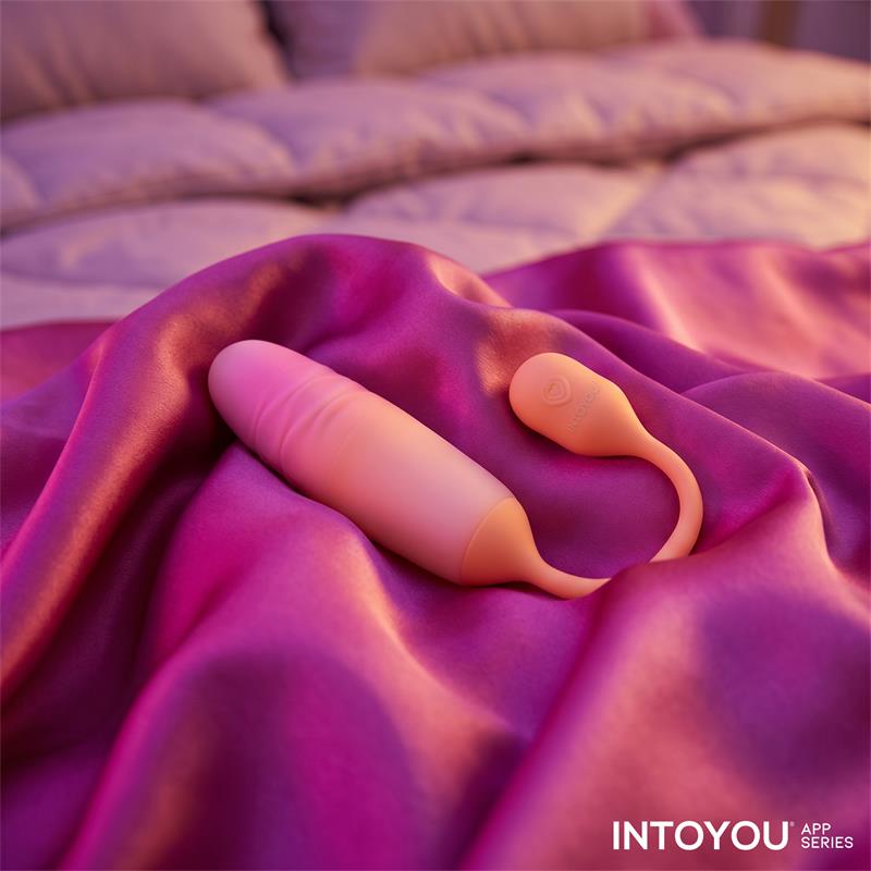 NexEgg Motion Vibrating Egg with Thrusting App Orange Pink