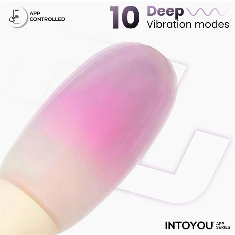 NexEgg Vibrating Egg Double Silicone Layer App Beige Pink