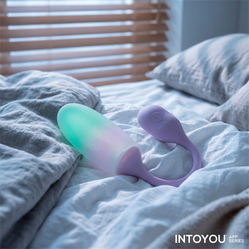 NexEgg Vibrating Egg Double Silicone Layer App Lilac Pistachio