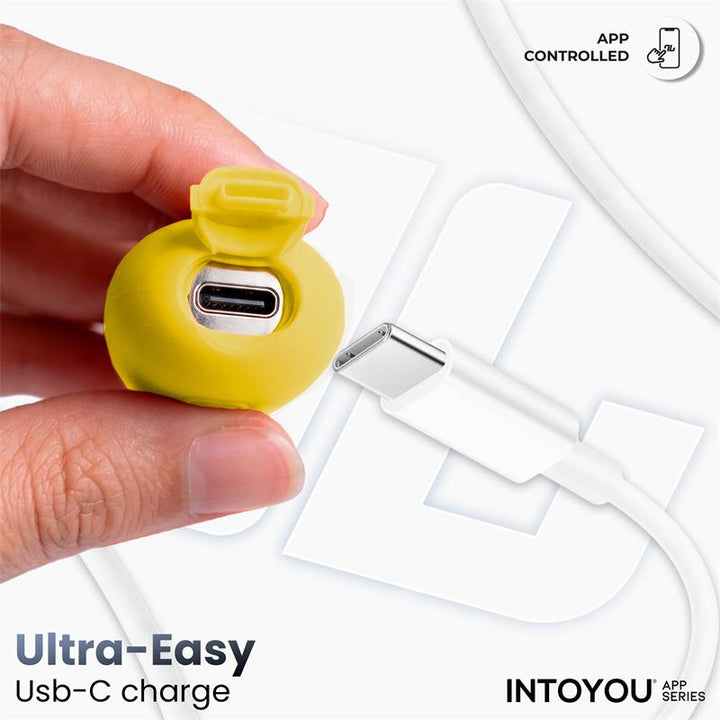 NexEgg Vibrating Egg Double Silicone Layer App Yellow Purple