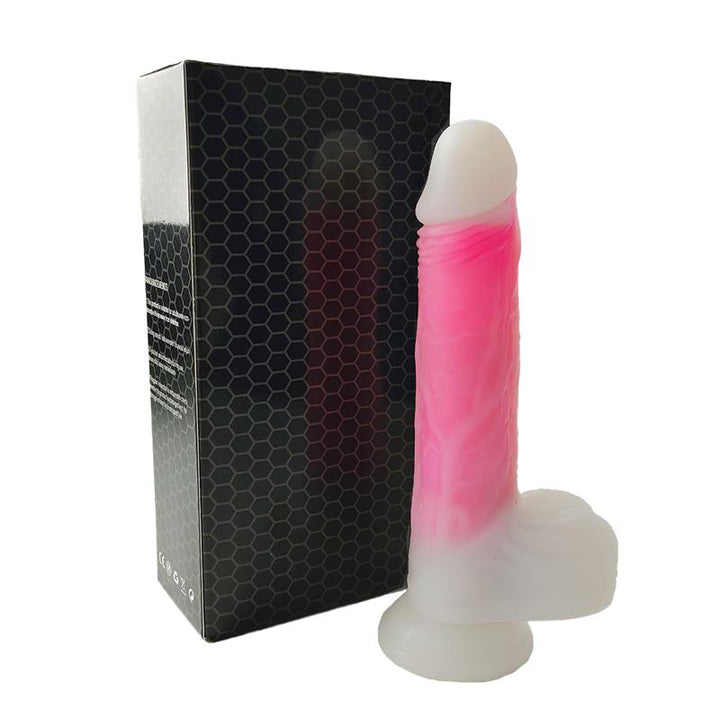 Double layer Dildo with Vibration thrusting and heating 215 cm