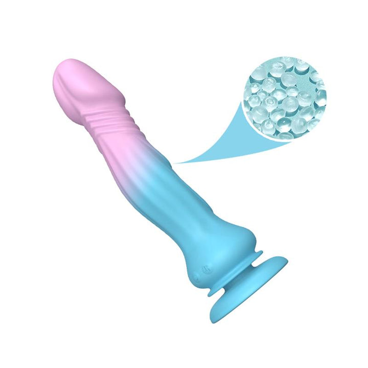 Dildo with Thrusting and Vibration with Suction Cup 192 cm