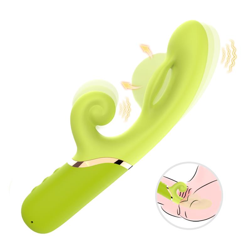 Inflatable Rabbit Vibrator Green
