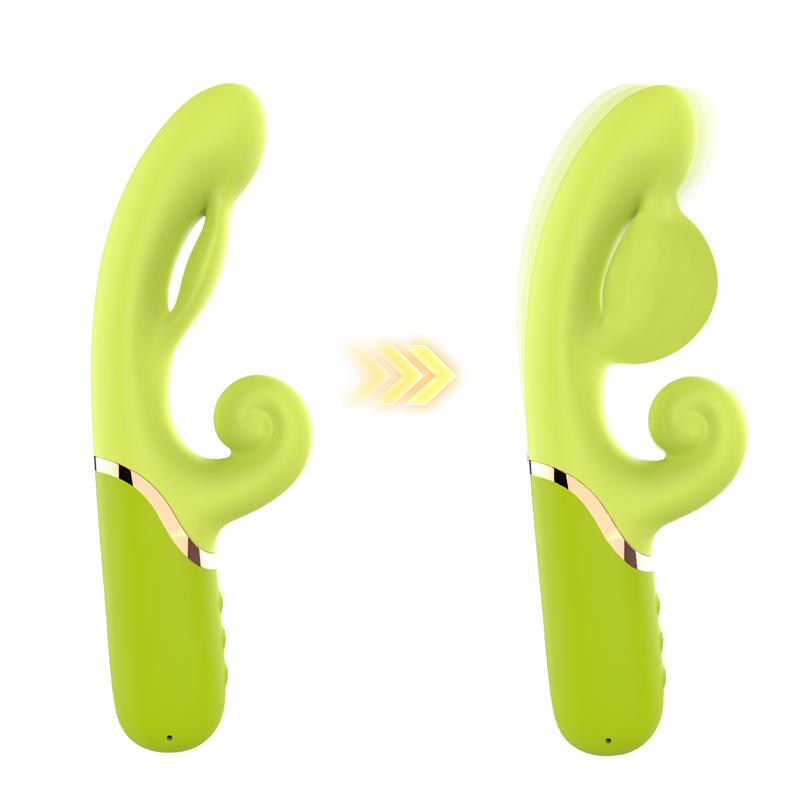 Inflatable Rabbit Vibrator Green