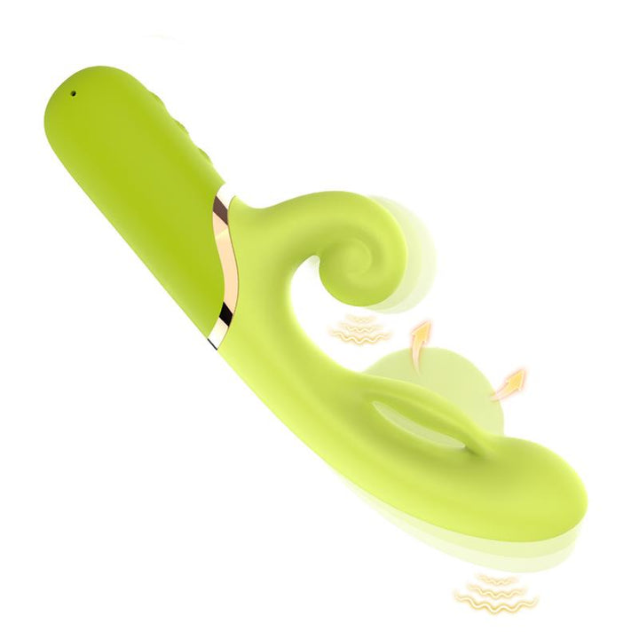 Inflatable Rabbit Vibrator Green