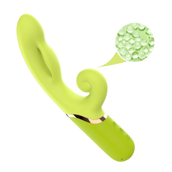 Inflatable Rabbit Vibrator Green