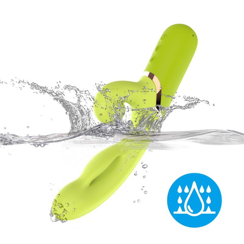 Inflatable Rabbit Vibrator Green